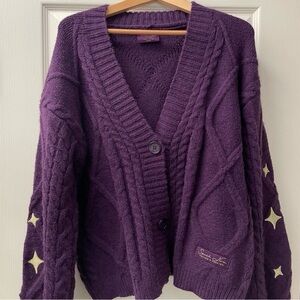 TAYLOR SWIFT Speak Now Cardigan Sweater Purple